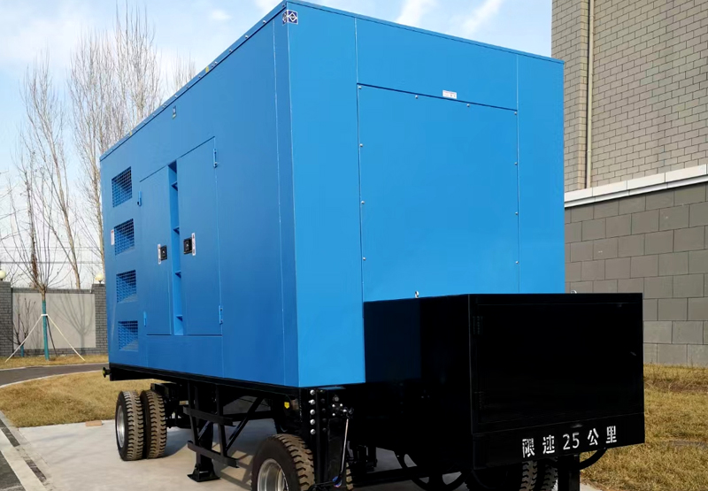 A 500kw mobile silent diesel generator set has been installed in Zhuozhou Prison, Baoding City, China. 