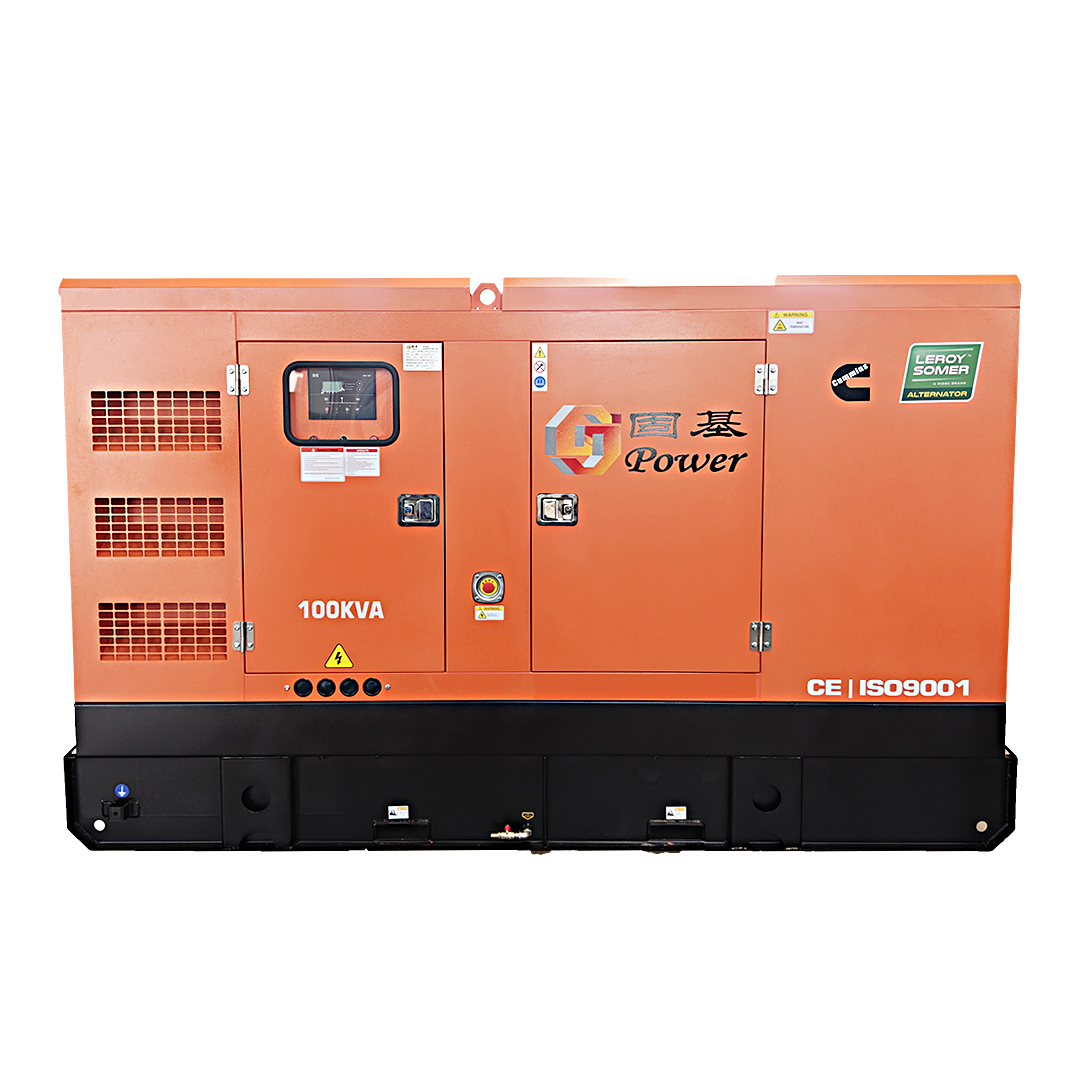 Cummins silent diesel generator set with a power of 100 kilowatts 